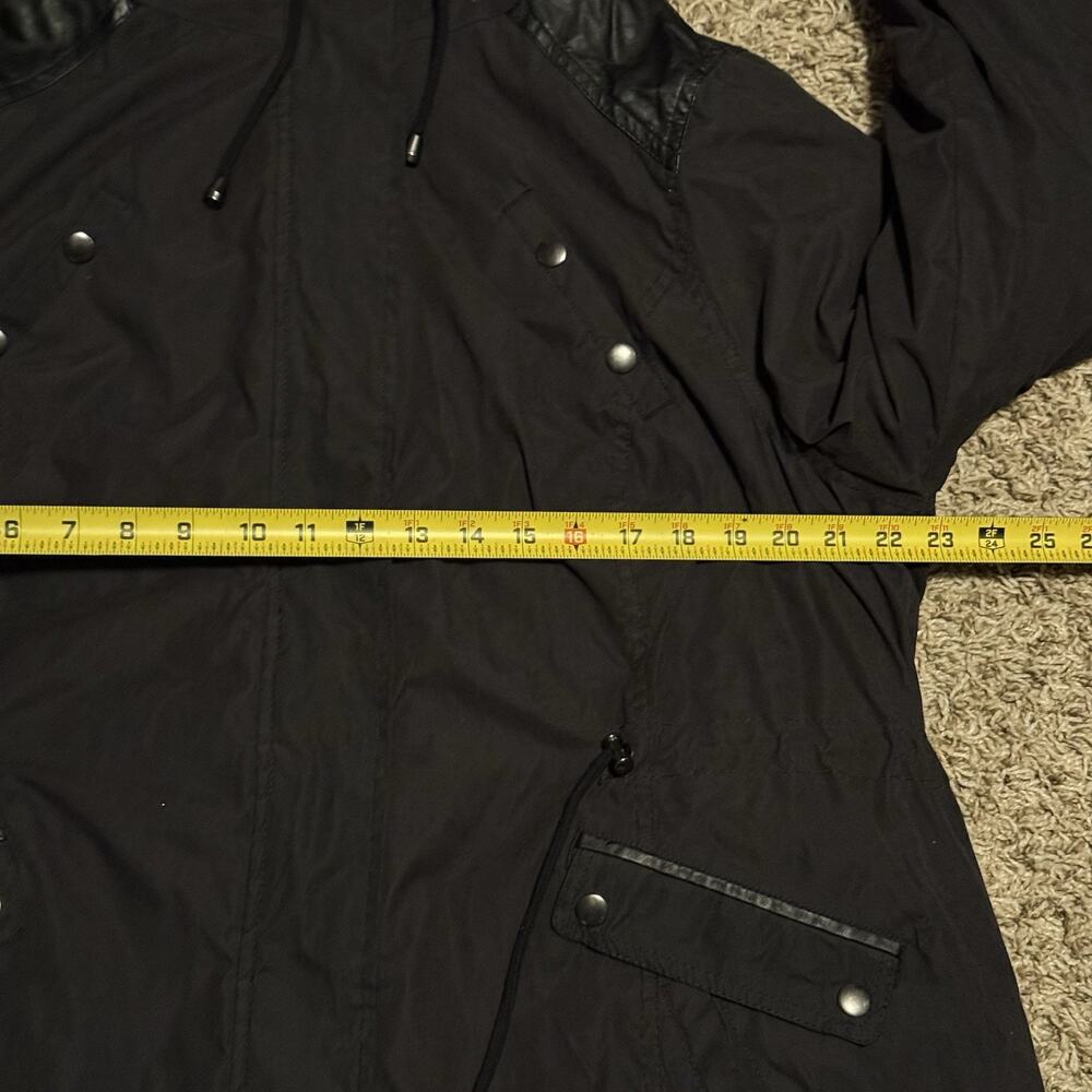 Torrid Womens Black Wind & Water Resistant Faux Fur Hooded Jacket Plus Size 2 - Picture 15 of 16
